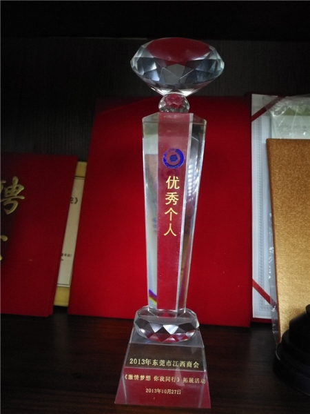 2013年東莞市江西商會優(yōu)秀個人